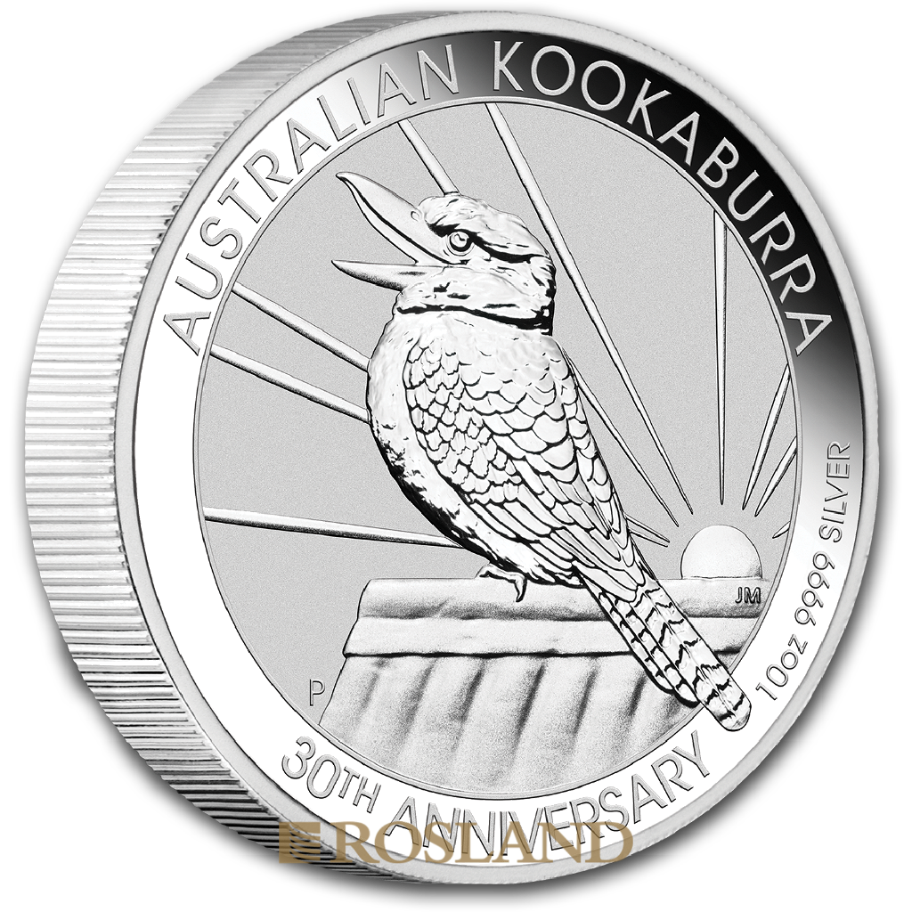 10 Unzen Silbermünze Kookaburra 2020 - 30 Jahre Jubiläum