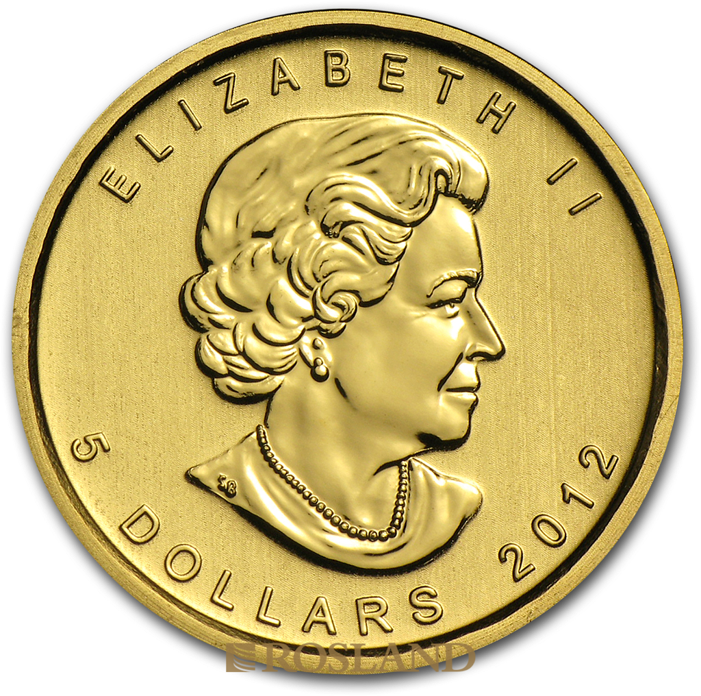 1/10 Unze Goldmünze Kanada Maple Leaf 2012