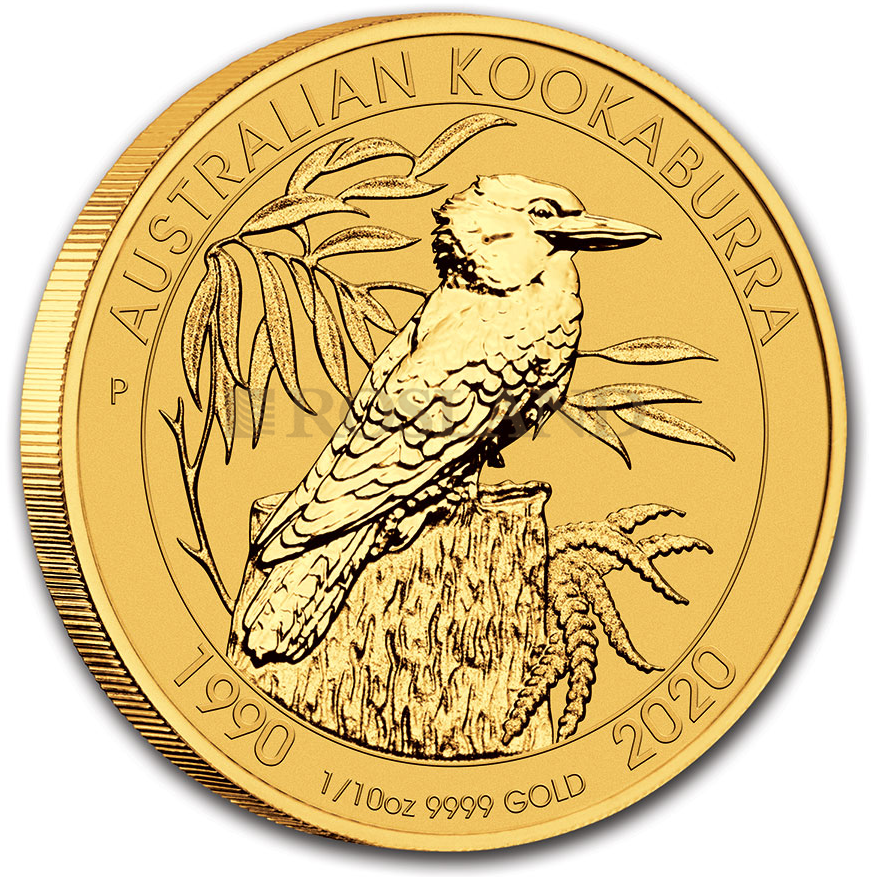 1/10 Unze Goldmünze Perth Mint Kookaburra 2020
