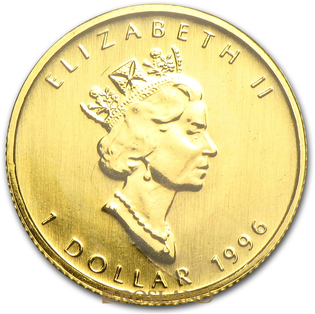 1/20 Unze Goldmünze Kanada Maple Leaf 1996