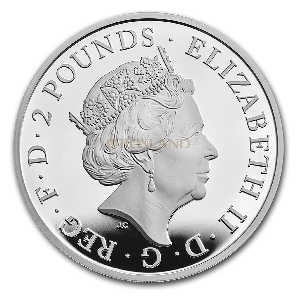 1 Unze Silbermünze Great Britain Jahr des Ochsen 2021 PP (Box, Zertifikat) 
