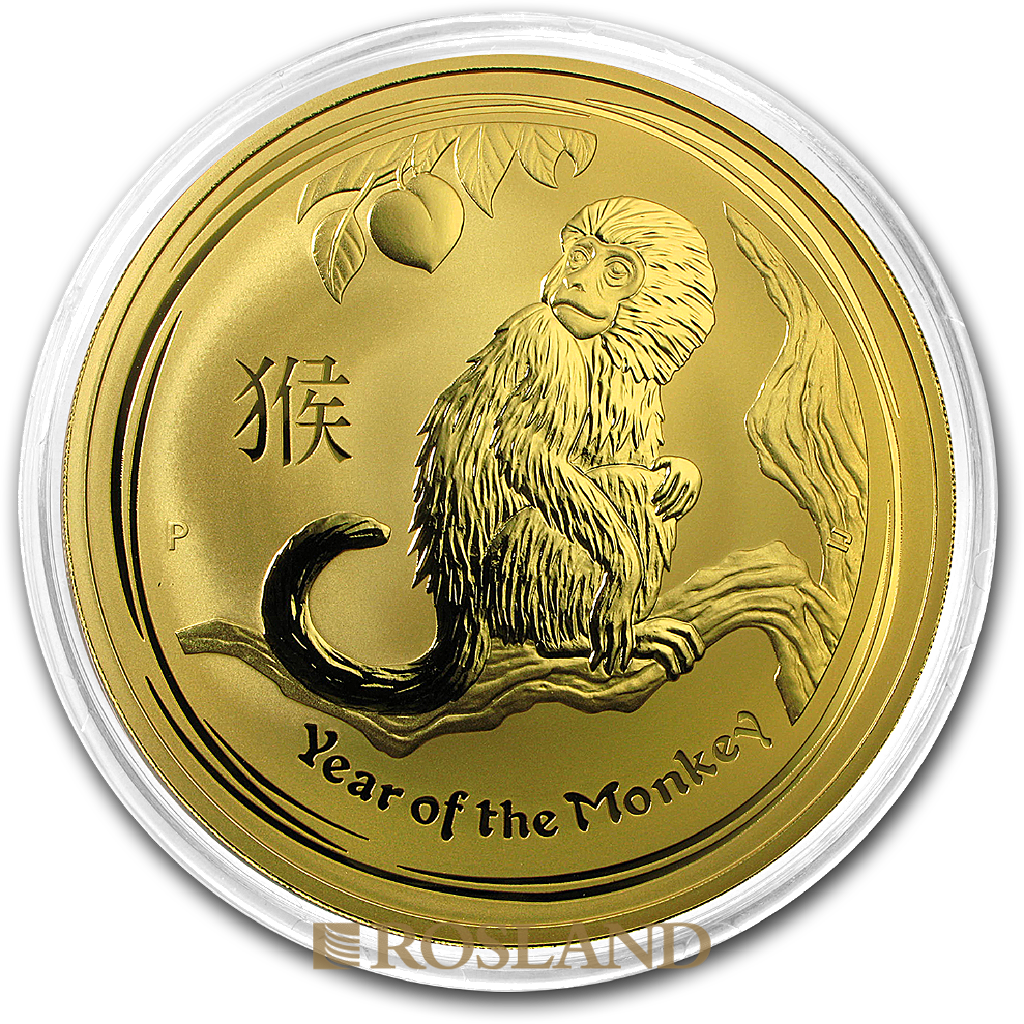 1 Kilogramm Goldmünze Lunar 2 Affe 2016
