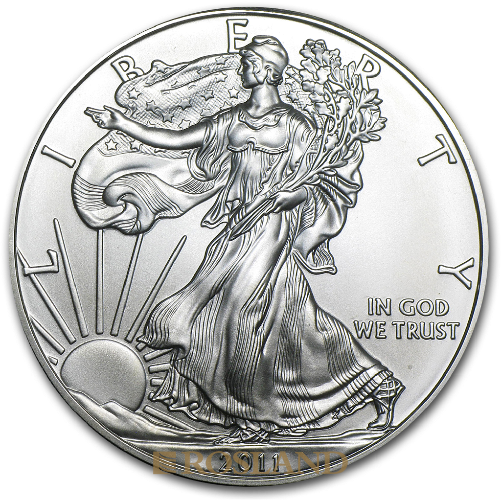 1 Unze Silbermünze American Eagle 2011 (W) Matt (Box, Zertifikat)