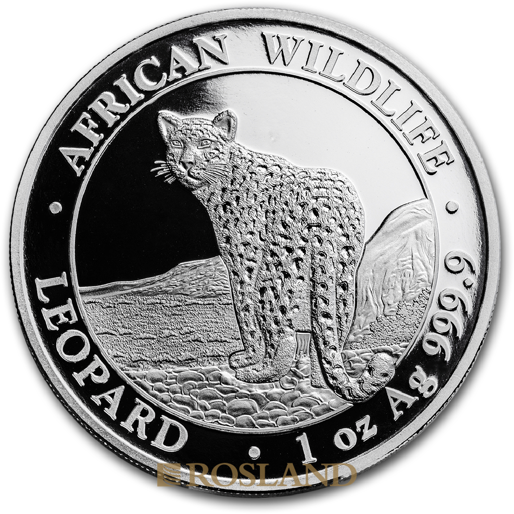 1 Unze Silbermünze Somalia Leopard 2018