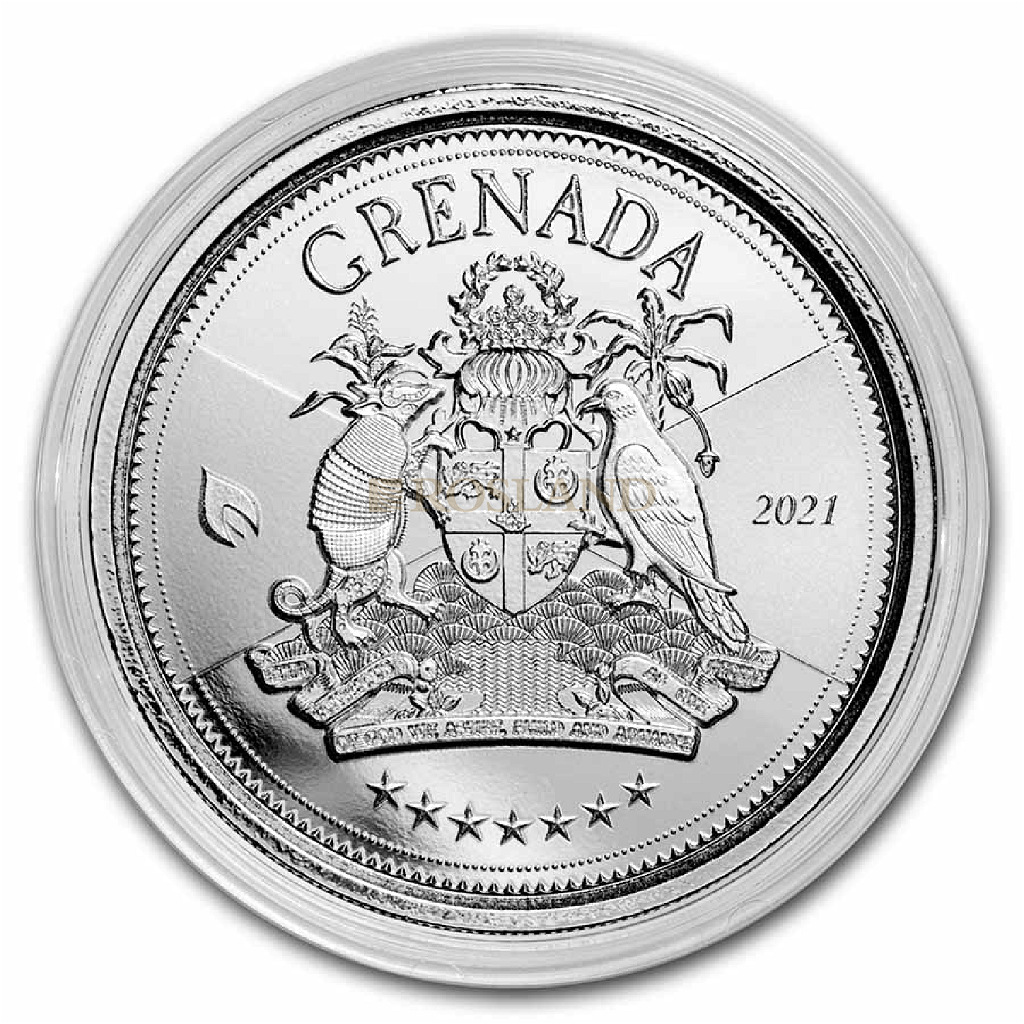 1 Unze Silbermünze EC8 Grenada Coat of Arms 2021