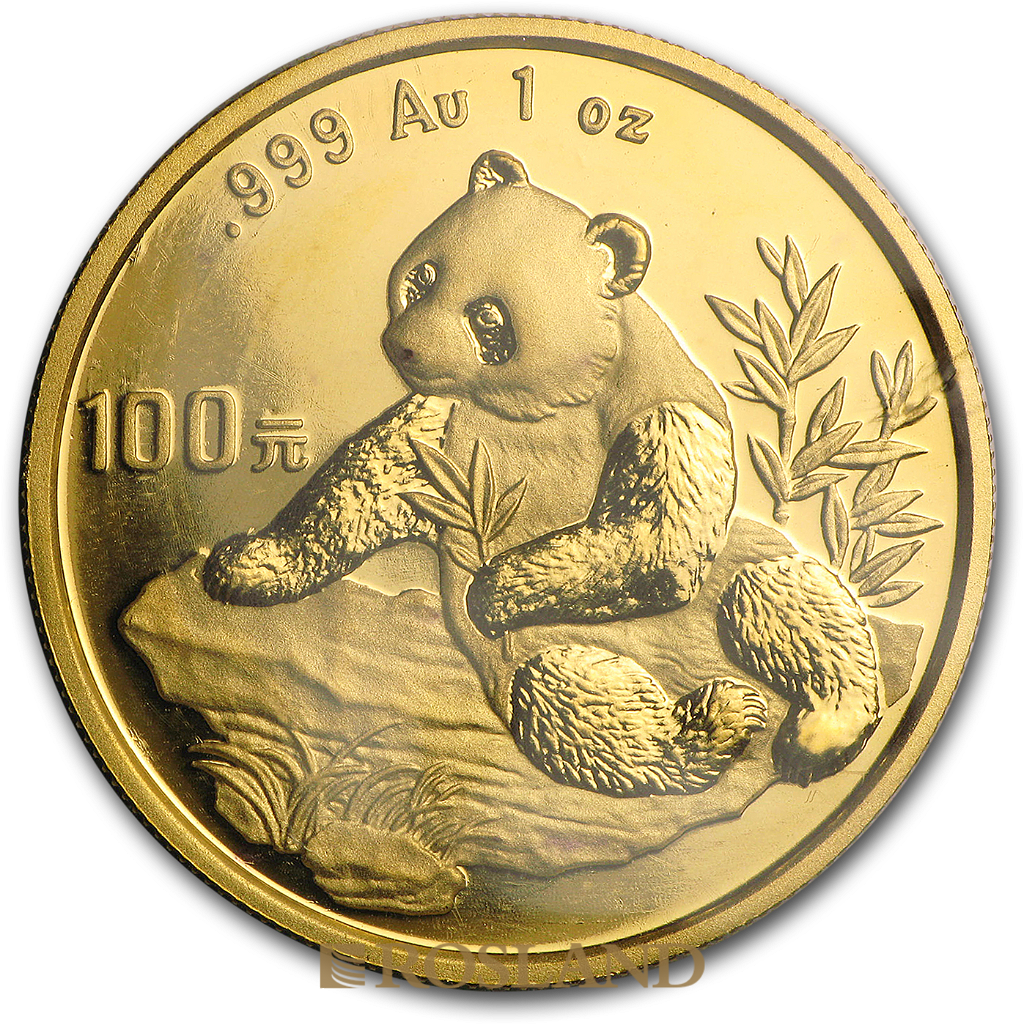 1 Unze Goldmünze China Panda 1998 (Großer Jahrgang)