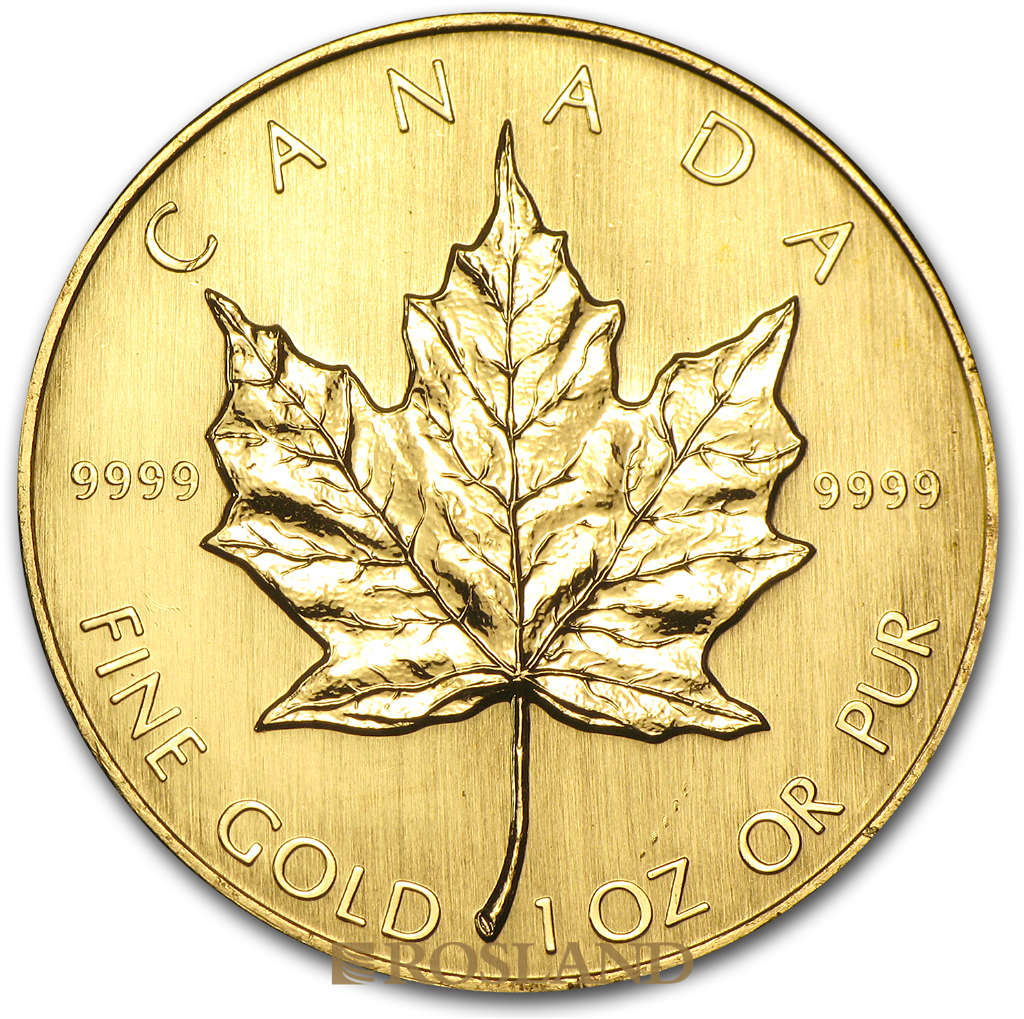 1 Unze Goldmünze Kanada Maple Leaf 1984