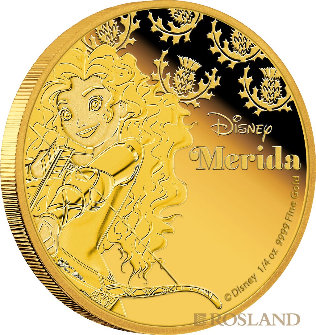 1/4 Unze Goldmünze Disney© Merida 2016 PP (Box, Zertifikat)