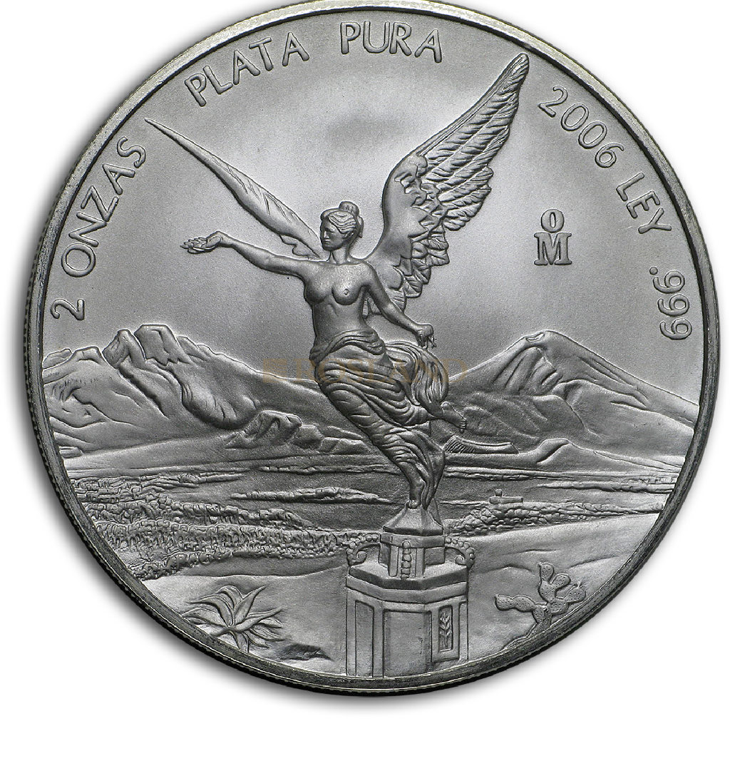 2 Unzen Silbermünze Mexican Libertad 2006
