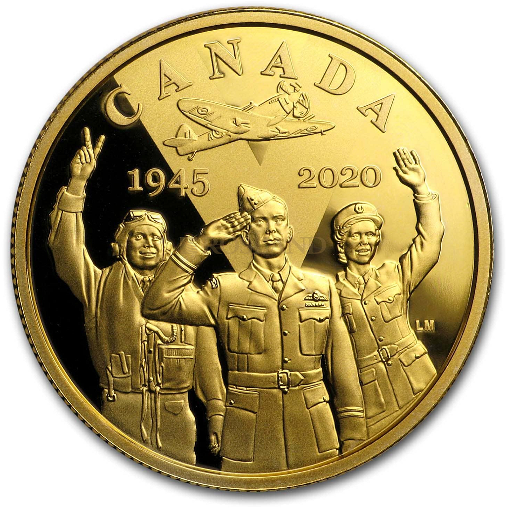 0,22 Unzen Goldmünze Canada Air Force 2020 (Box, Zertifikat)