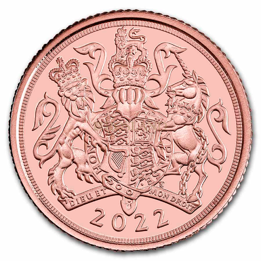 1/4 Sovereign Goldmünze Großbritannien 2022