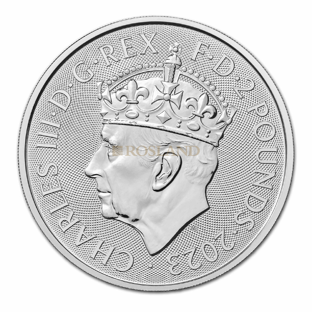 1 Unze Silbermünze Britannia 2023 King Charles III Coronation