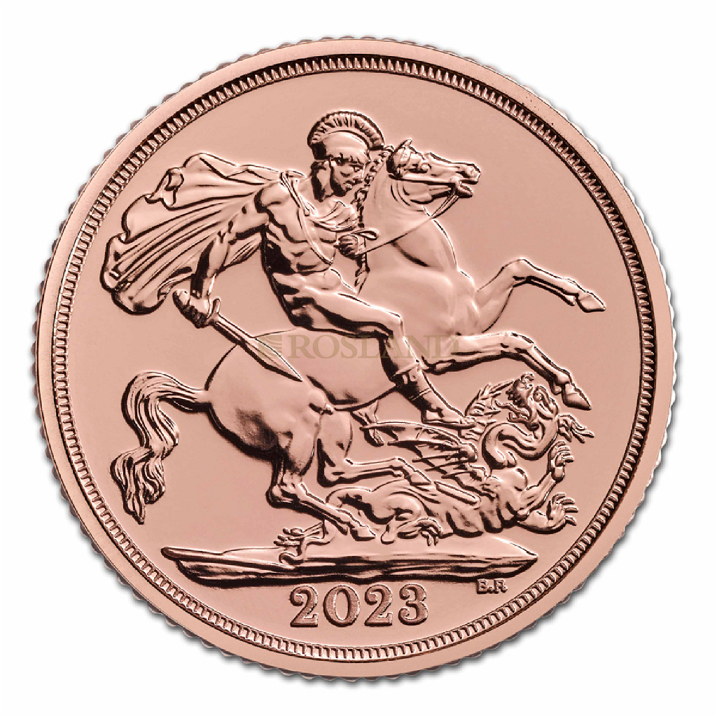1 Sovereign Goldmünze Großbritannien 2022 Coronation King Charles