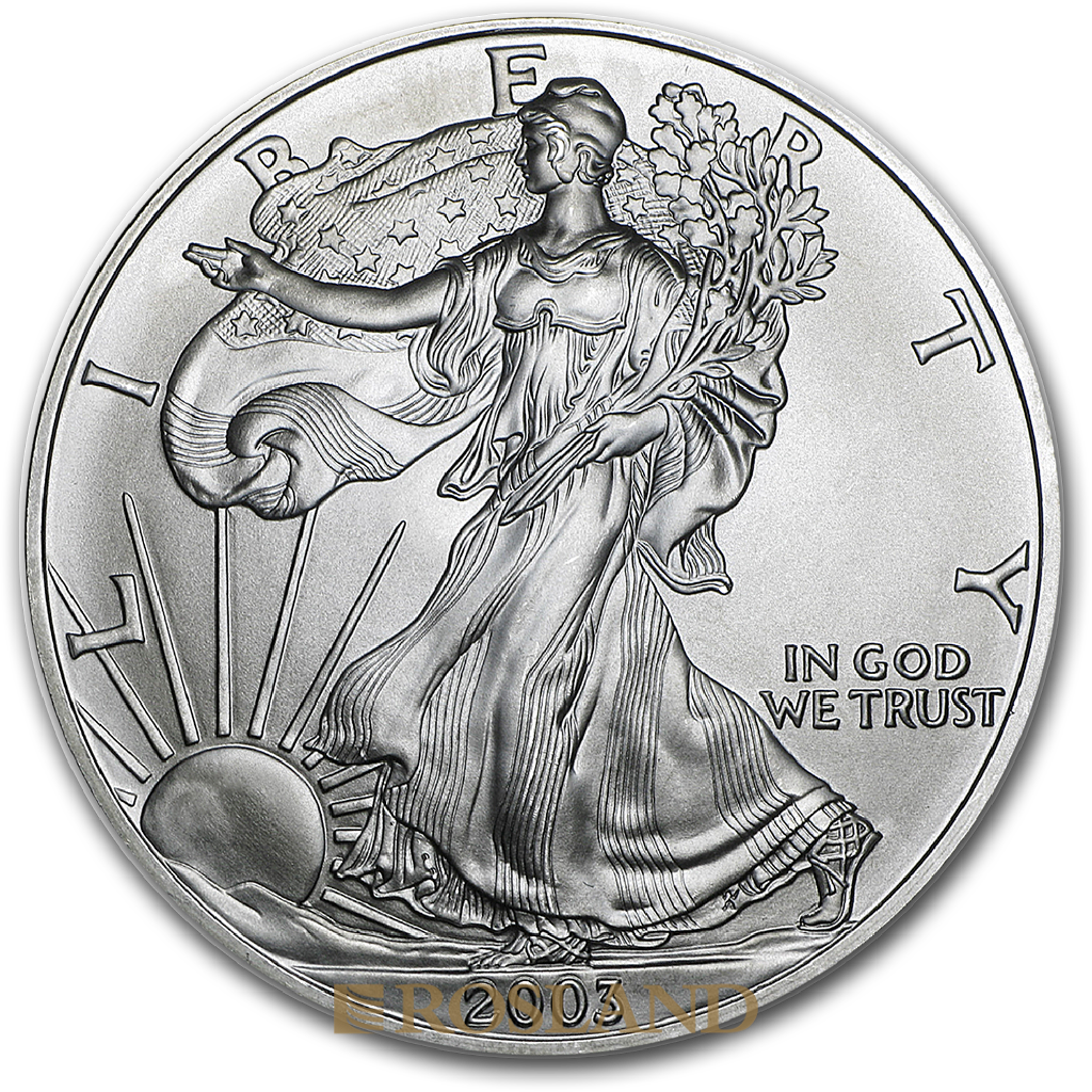 1 Unze Silbermünze American Eagle 2003