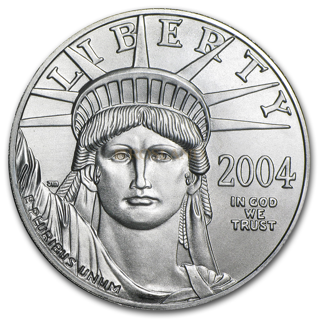 1 Unze Platinmünze American Eagle 2004