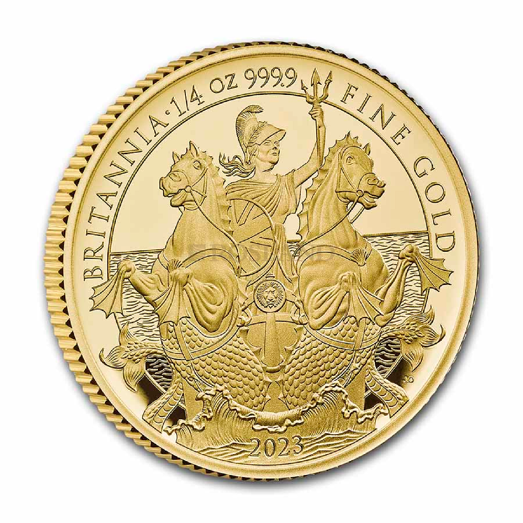 1/4 Unze Goldmünze Britannia 2023 PP (Box, Zertifikat)