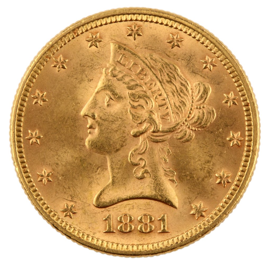 $10 Liberty Head 1838-1907