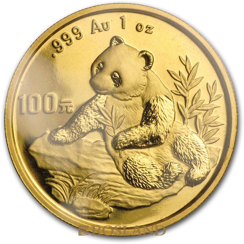 1 Unze Goldmünze China Panda 1998