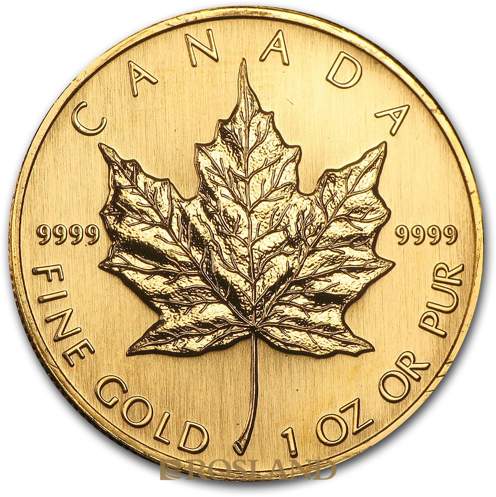 1 Unze Goldmünze Kanada Maple Leaf 1996