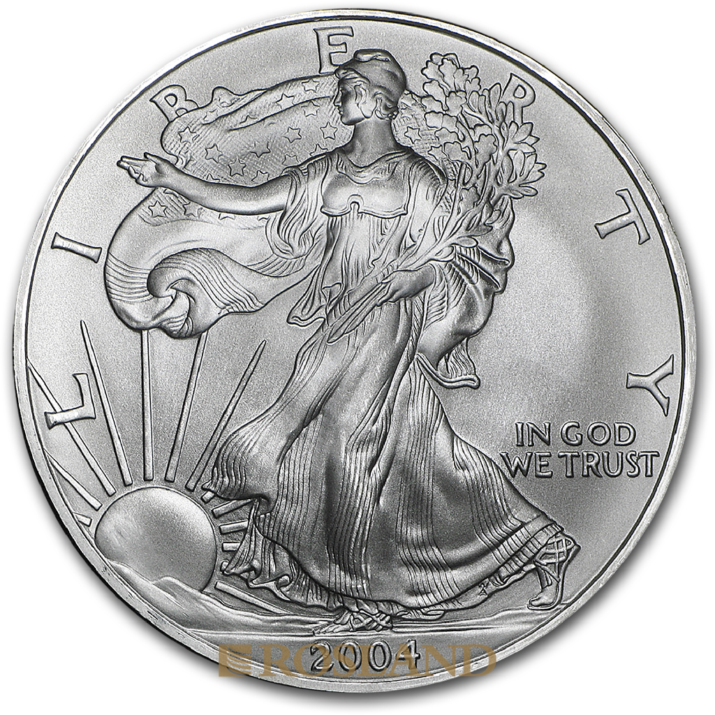 1 Unze Silbermünze American Eagle 2004