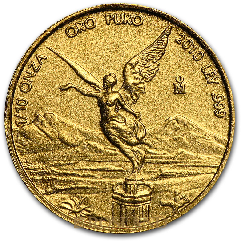 1,9 Unzen 5 Goldmünzen Set Mexican Libertad 2010 PP (Box, Zertifikat)