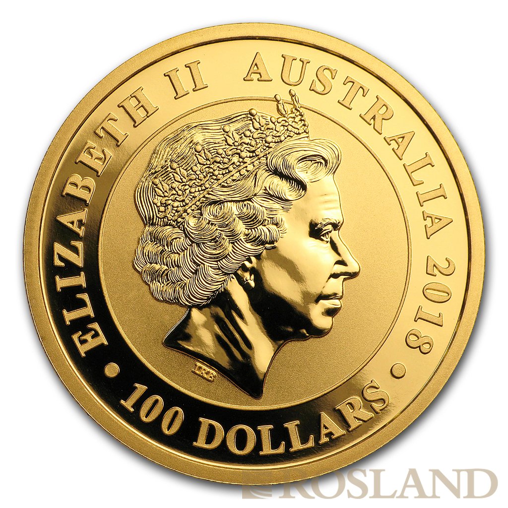 1 Unze Goldmünze Australien Schwan 2018