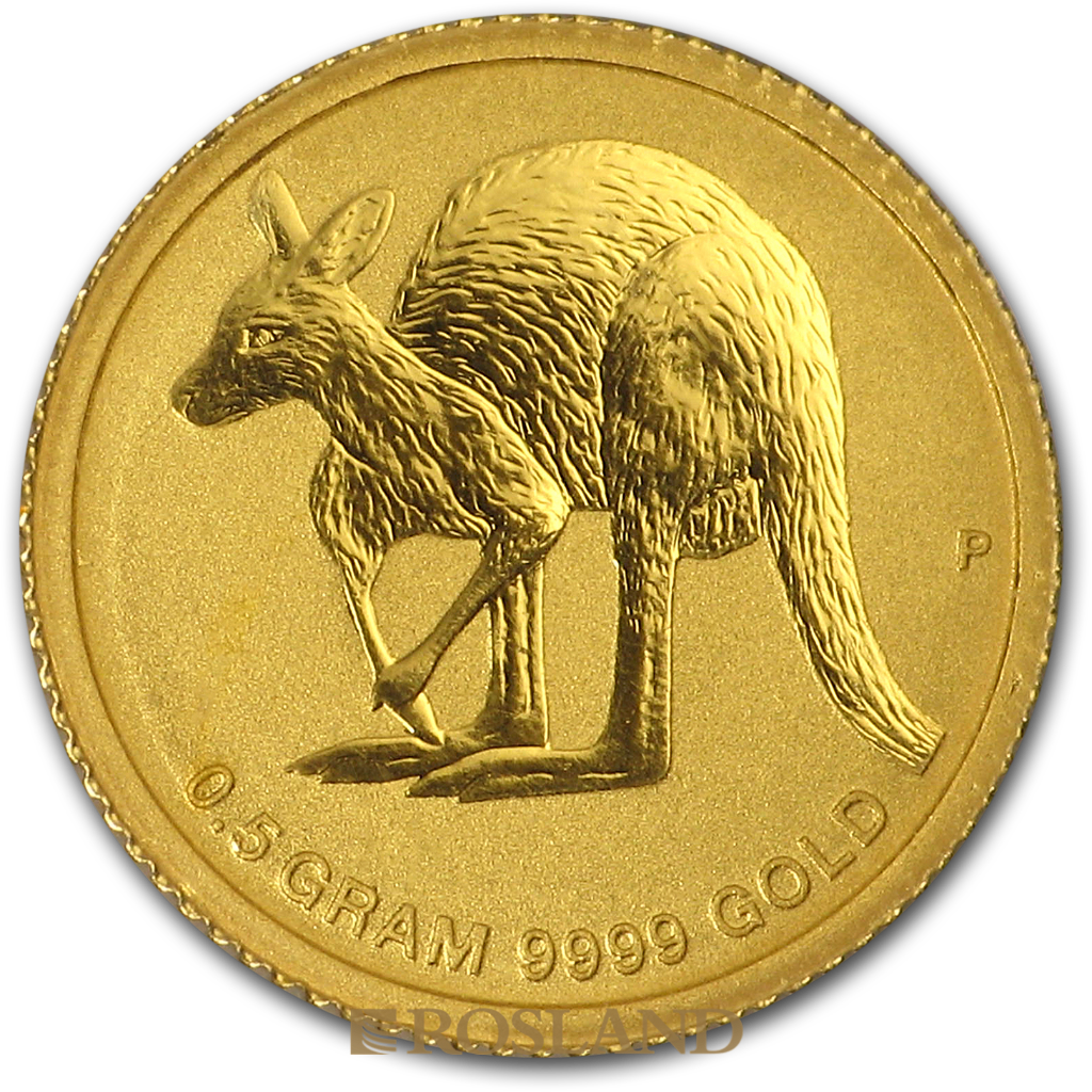 1/2 Gramm Goldmünze Australien Känguru 2011 (Blister, Zertifikat)