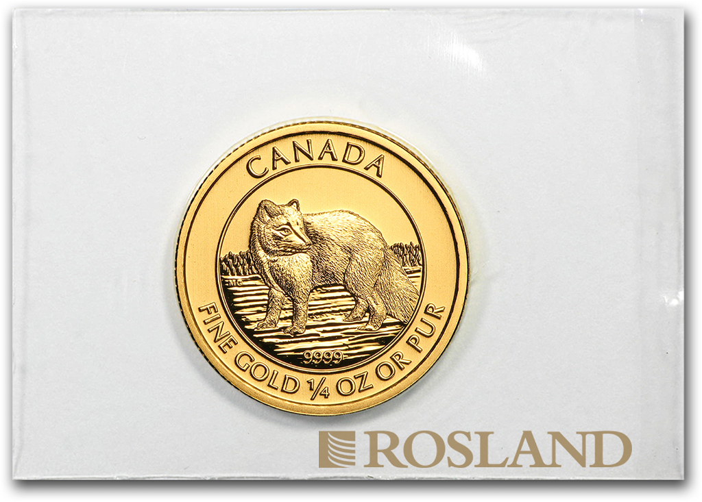 1/4 Unze Goldmünze Canada Polarfuchs 2014