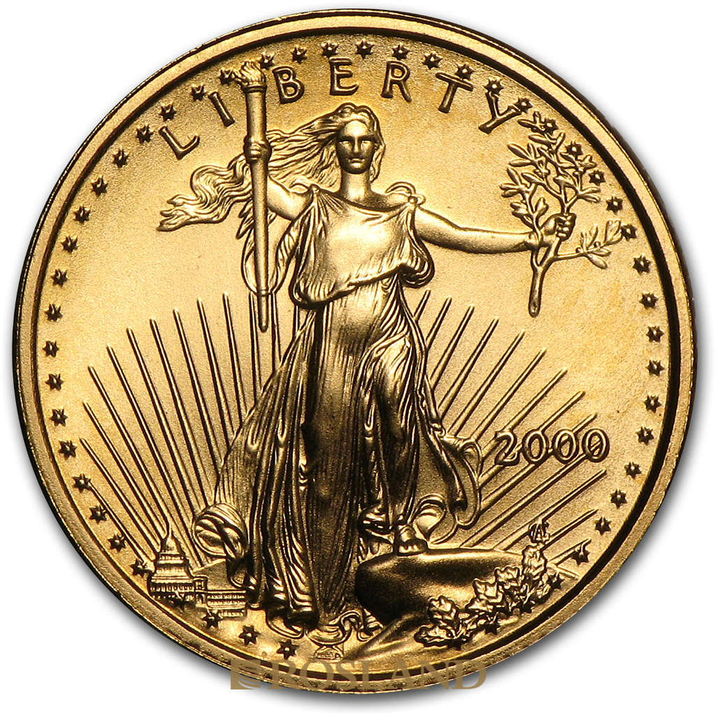 1/10 Unze Goldmünze American Eagle 2000