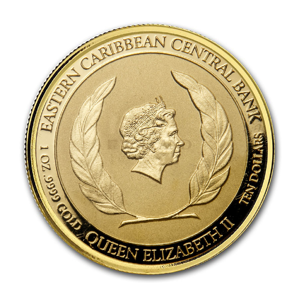 1 Unze Goldmünze EC8 St. Vincent & the Grenadines Pax Et Justitia 2020 PP (Koloriert, Box, Zertifikat)