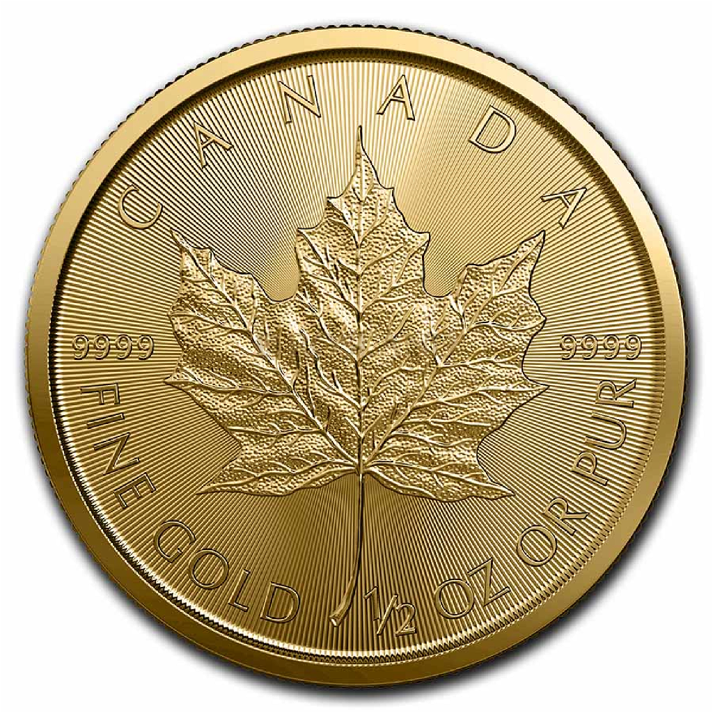 1/2 Unze Goldmünze Kanada Maple Leaf 2023