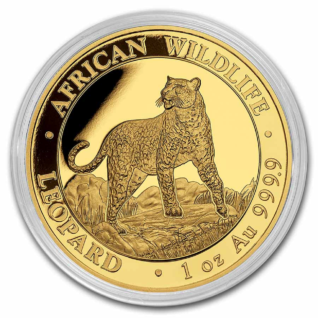 1 Unze Goldmünze Somalia Leopard 2022