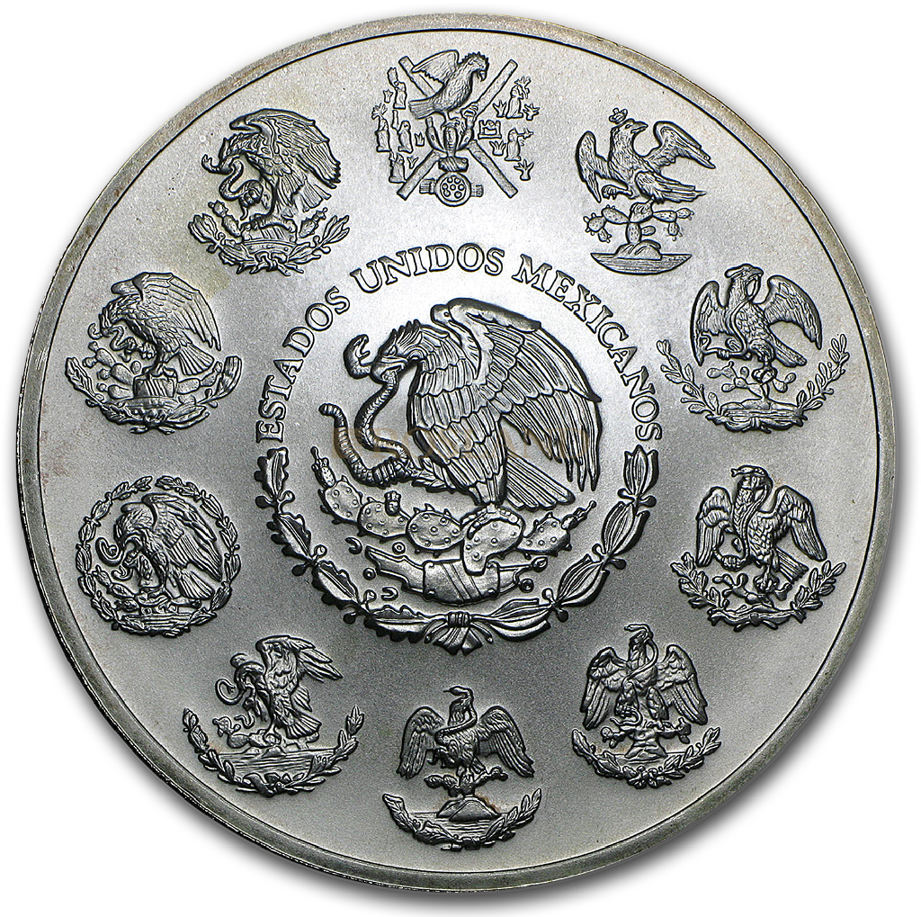 5 Unzen Silbermünze Mexican Libertad 2001