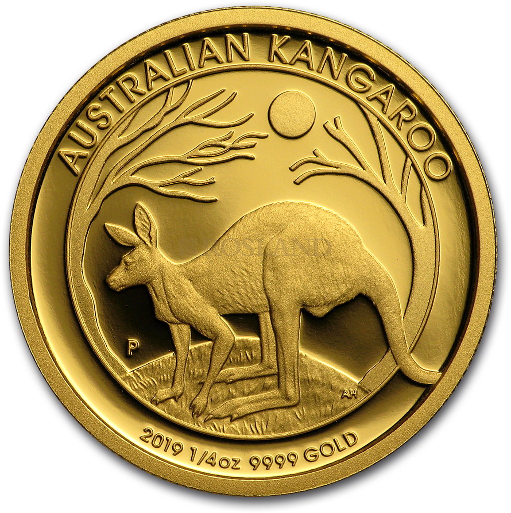 1/4 Unze Goldmünze Australien Känguru 2019 PP (Box, Zertifikat)