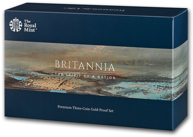 0,85 Unzen - 3 Goldmünzen Britannia Set 2020 PP (Box, Zertifikat)