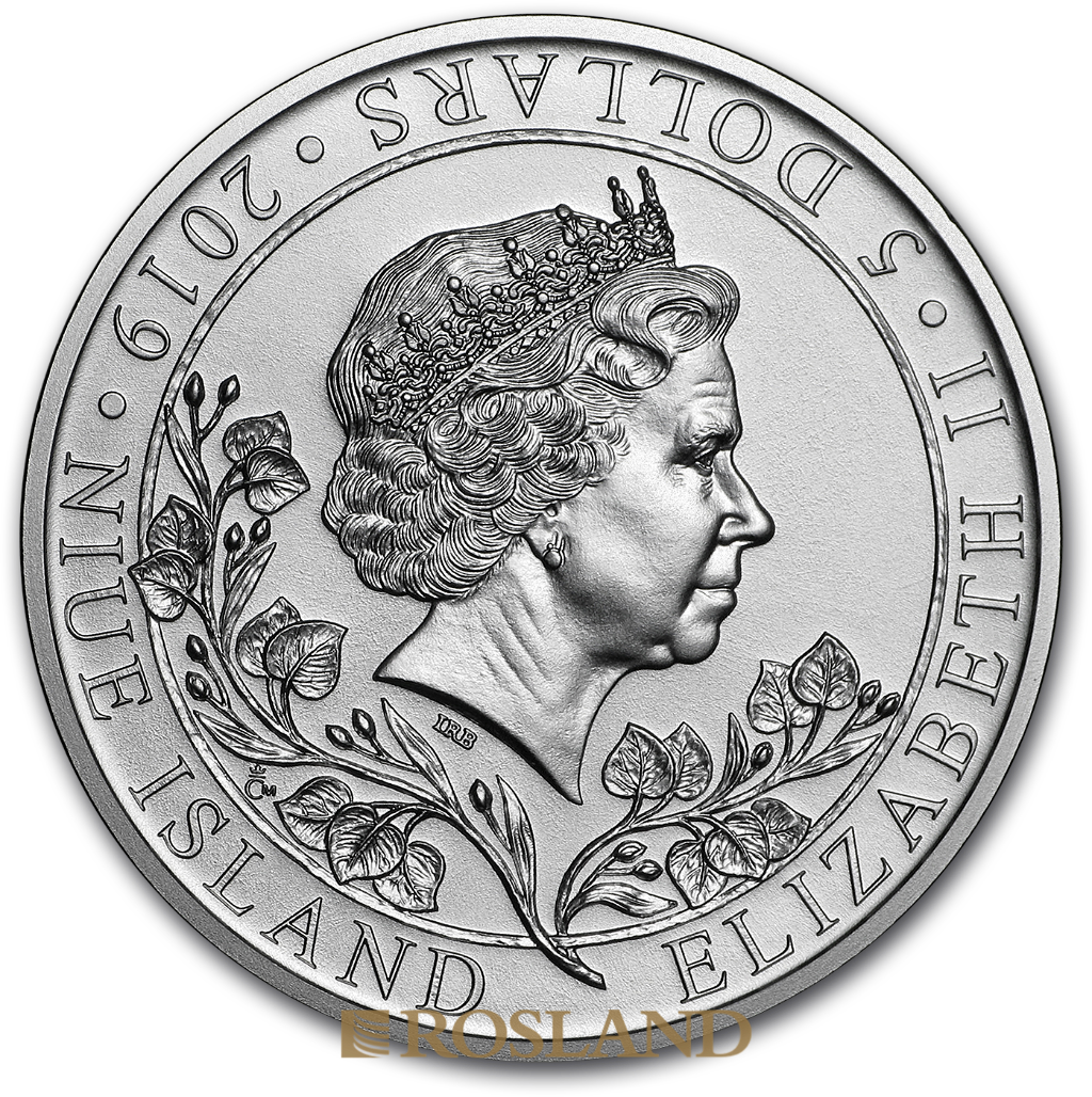 2 Unzen Silbermünze Tschechischer Löwe 2019
