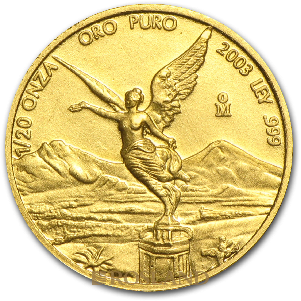 1/20 Unze Goldmünze Mexican Libertad 2003