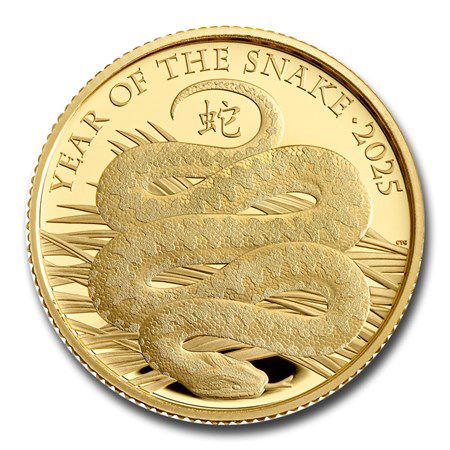 1 Unze Goldmünze Britannia 2025 Gold "Year of Snake" Proof (Box & COA)