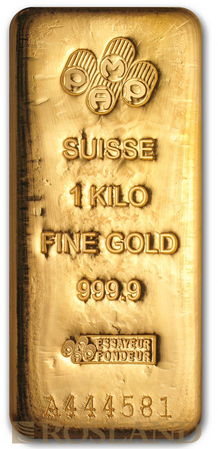 1 Kilogramm Goldbarren PAMP (Zertifikat)