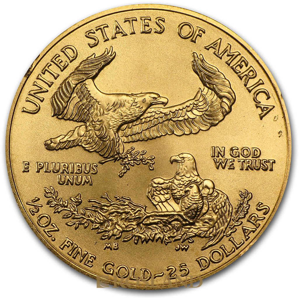 1/2 Unze Goldmünze American Eagle 2007