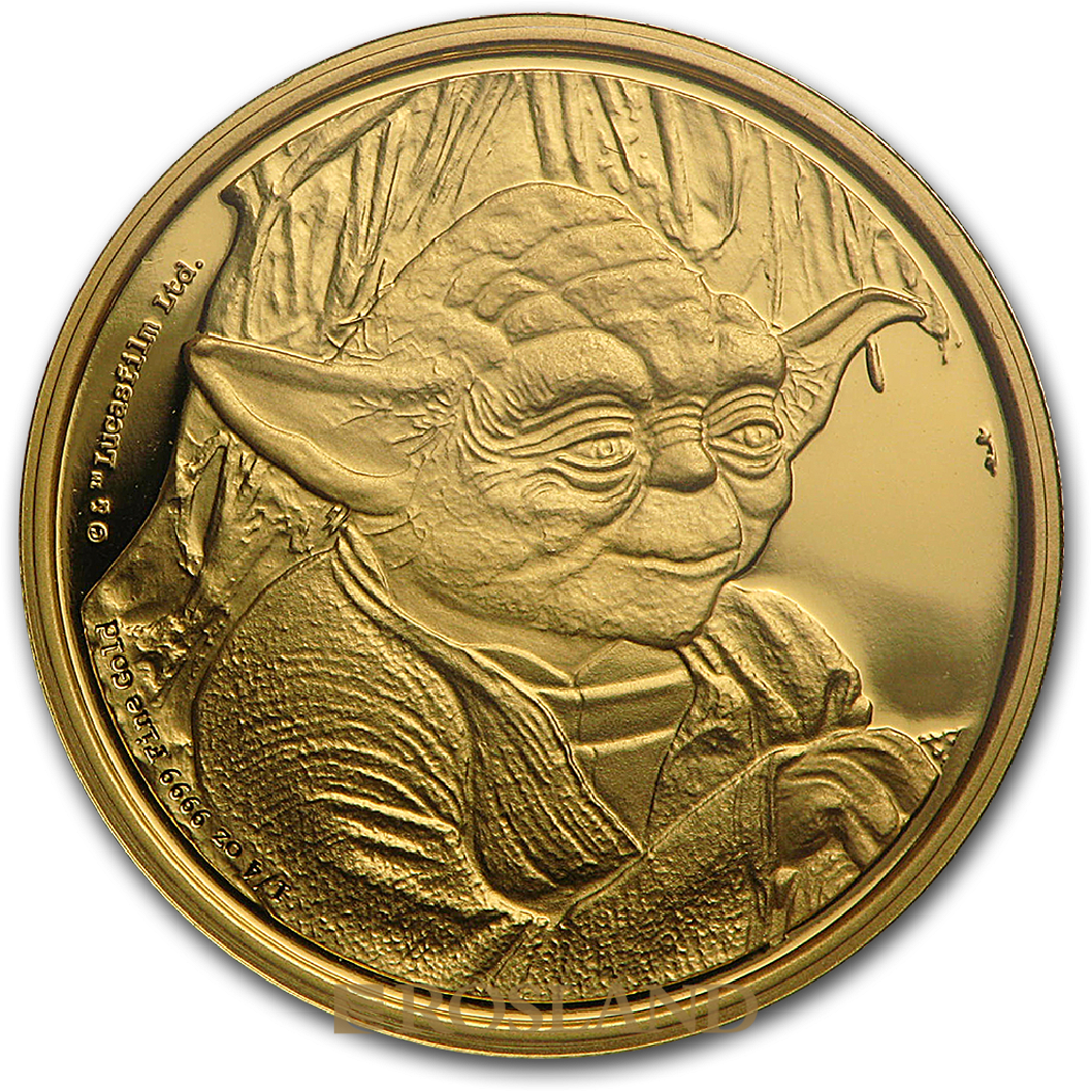 1/4 Unze Goldmünze Star Wars™ Yoda 2016 PP (Box, Zertifikat)