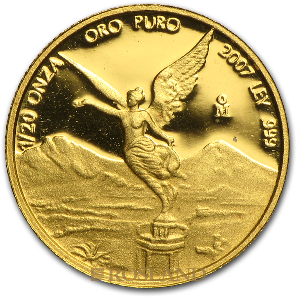 1,9 Unzen 5 Goldmünzen Set Mexican Libertad 2007 PP (Box, Zertifikat)