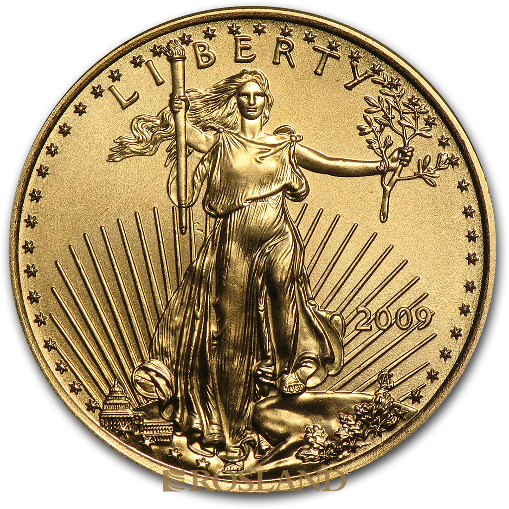 1/4 Unze Goldmünze American Eagle 2009