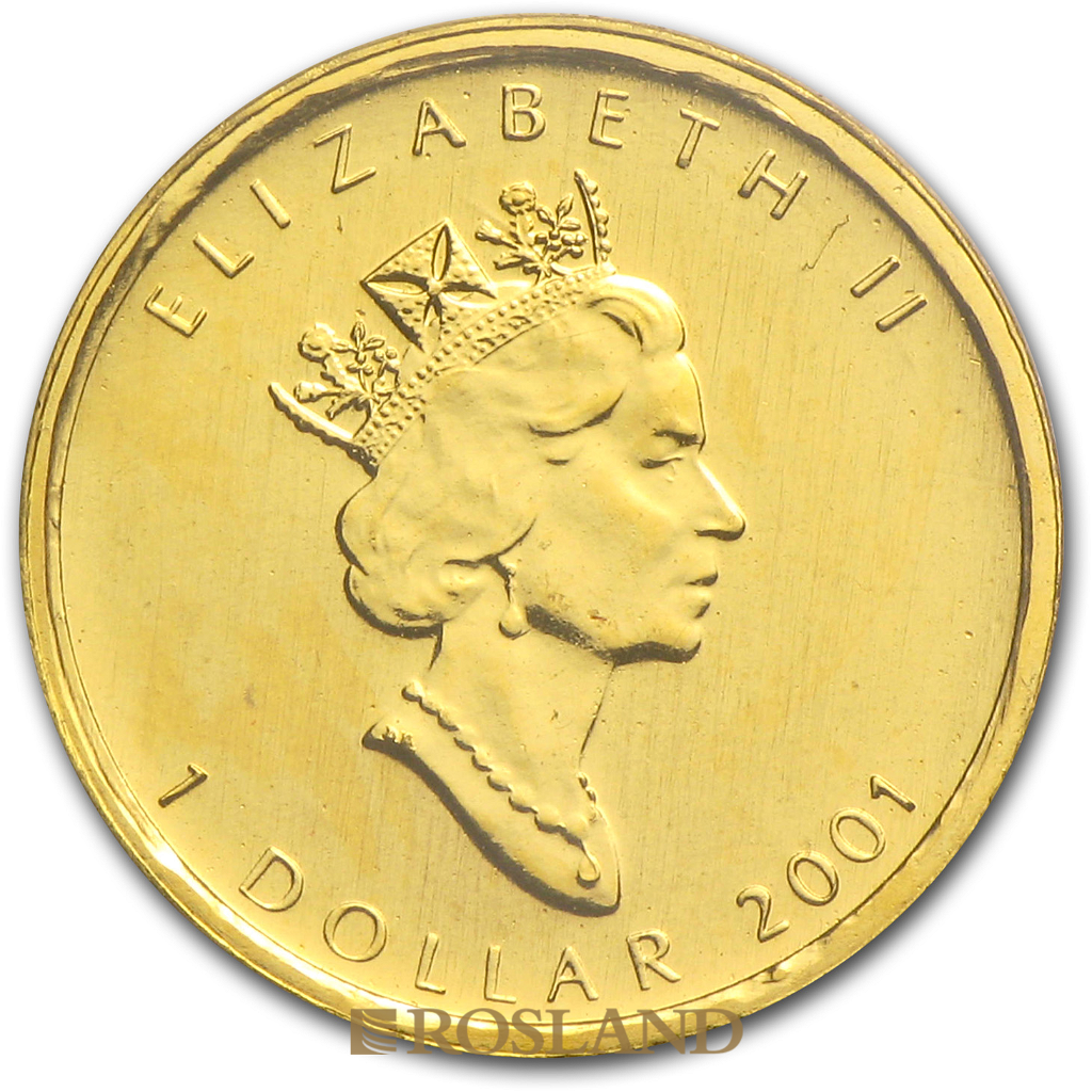 1/20 Unze Goldmünze Kanada Maple Leaf 2001