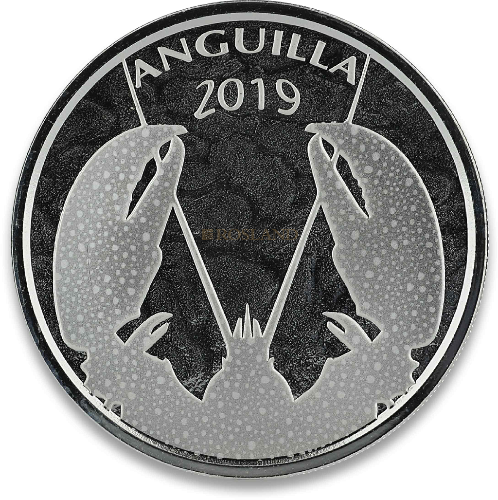 1 Unze Silbermünze EC8 Anguilla Lobster 2019