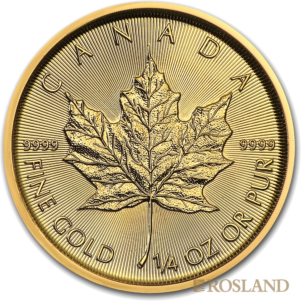 1/4 Unze Goldmünze Kanada Maple Leaf 2019