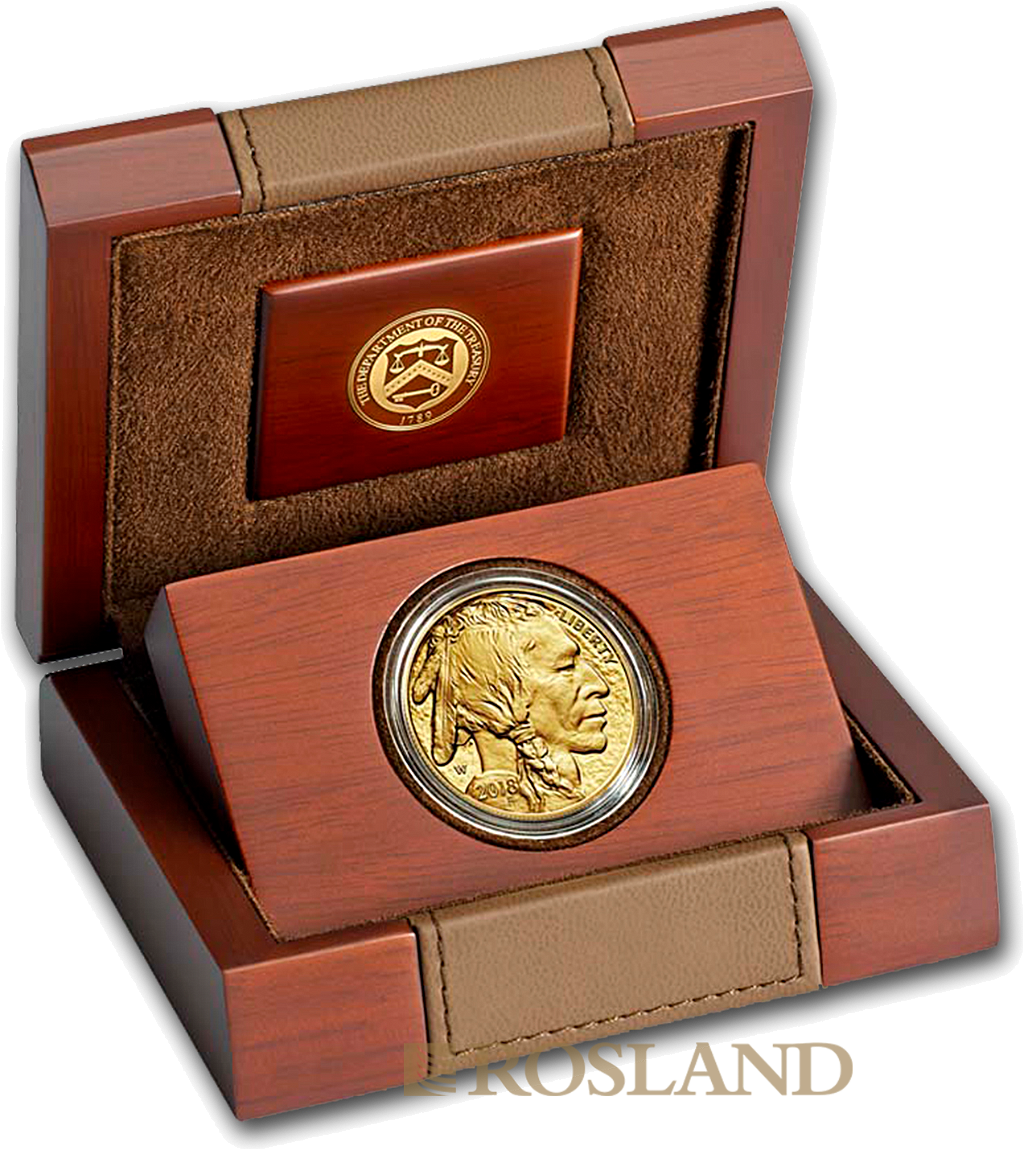 1 Unze Goldmünze American Buffalo 2018 PP (Box, Zertifikat)