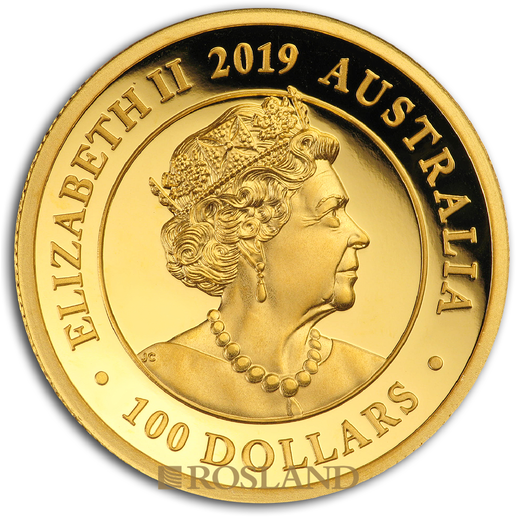 1 Unze Goldmünze Australien Schwan 2019 PP (HR, Box, Zertifikat)