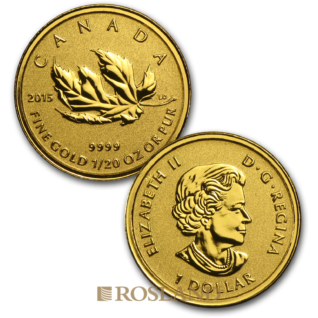 1,4 Unzen - 4 Goldmünzen Fractional Maple Leaf Set 2015 PP