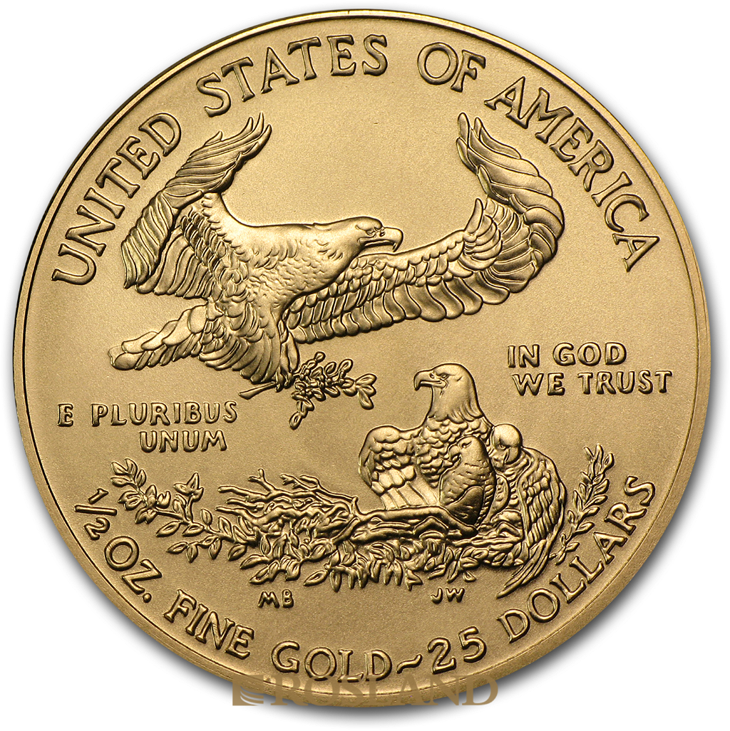 1/2 Unze Goldmünze American Eagle 2012